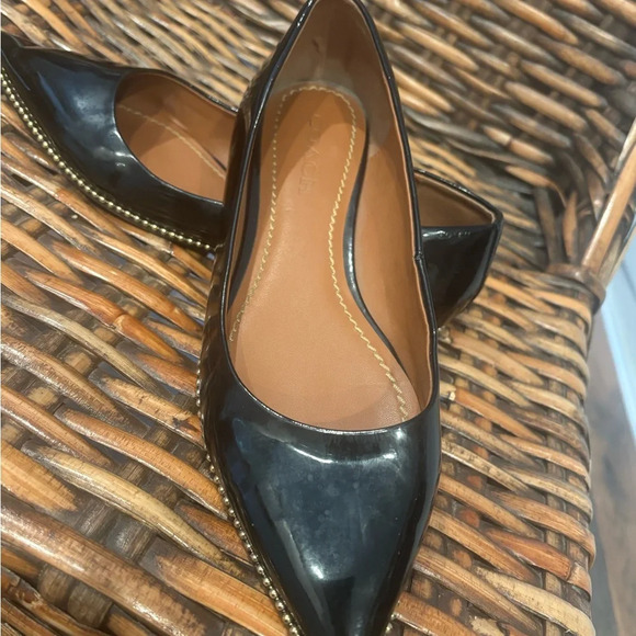 COACH VIVIANA BEADCHAIN BLACK
LEATHER SKIMMER FLATS IN SIZE 8.5 - Picture 6 of 13